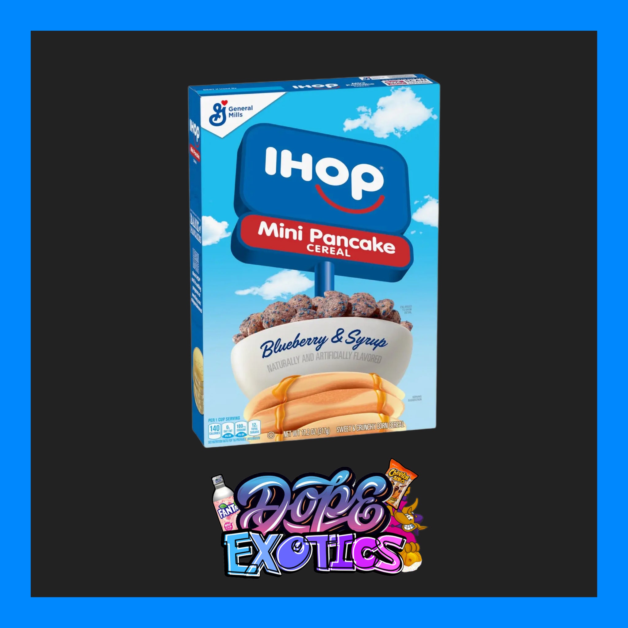 IHOP Blueberry and Syrup Flavored Breakfast Cereal, 19 OZ