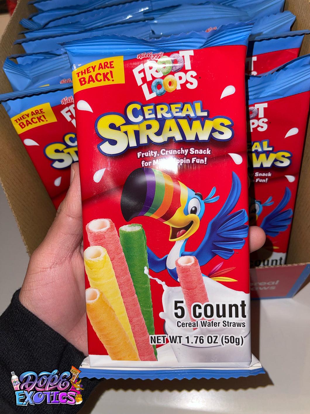 froot loops cereal straws